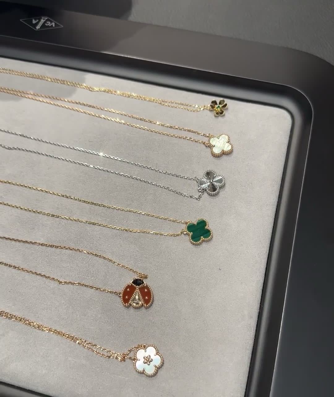 Van Cleef & Arpels Alhambra Gold and Opal Jewelry Set